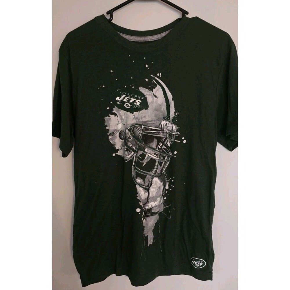 Nike NFL New York Jets Helmet Graphic T-Shirt Green Men's Medium M